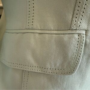 Ann Taylor Light Green‎ Linen Blazer